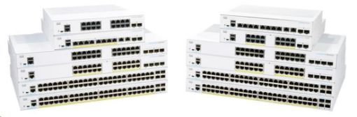 Obrázek Cisco switch CBS250-48PP-4G, 48xGbE RJ45, 4xSFP, PoE+, 195W
