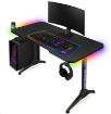 Obrázek CONNECT IT NEO+ herní stůl s RGB podsvícením, černá