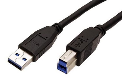 Obrázek USB SuperSpeed 5Gbps kabel USB3.0 A(M) - USB3.0 B(M), 5m, černý