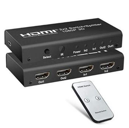 Obrázek PremiumCord HDMI switch 2:2, 3D,1080p,dálkové ovl.