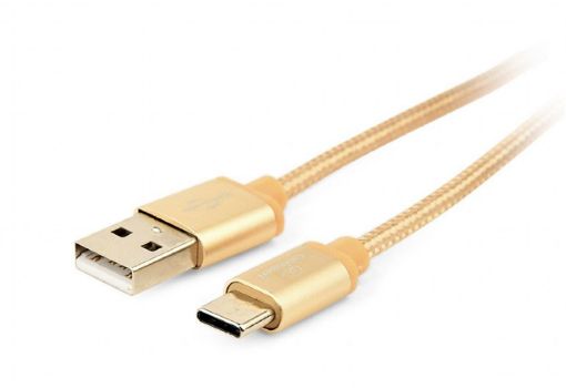 Obrázek GEMBIRD Opletaný USB-C - USB 2.0, M/M, 1,8 m