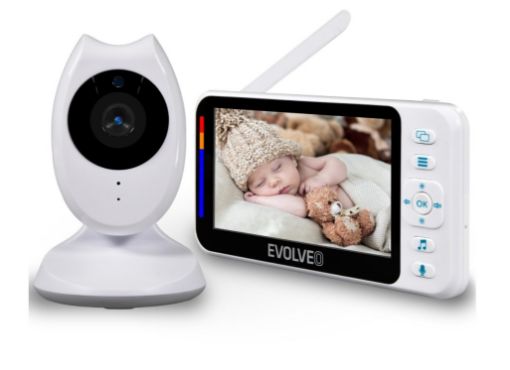 Obrázek EVOLVEO Baby Monitor N4, HD LCD displej, IR přísvit, uspávací režim