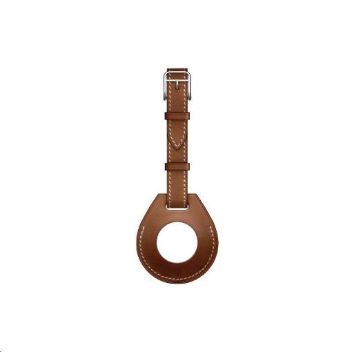 Obrázek COTEetCI kožené pouzdro na zavazadla H-series pro Apple AirTag, hnědá