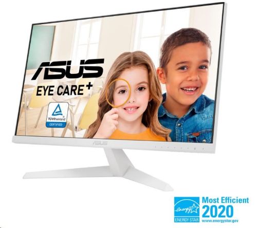 Obrázek ASUS LCD 23.8" VY249HE-W 1920x1080 Gaming IPS 75Hz 1ms 250cd VGA HDMI VESA 10x10 Low Blue Light, Flicker Free - Bílý