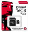 Obrázek Kingston MicroSDHC karta 16GB Industrial C10 A1 pSLC Card + SD Adapter