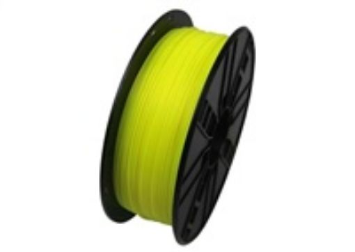 Obrázek GEMBIRD Tisková struna (filament) PLA, 1,75mm, 1kg, fluorescentní, žlutá