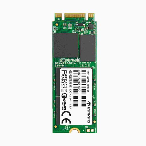 Obrázek TRANSCEND Industrial SSD MTS600S 128GB, M.2 2260, SATA III 6Gb/s, MLC