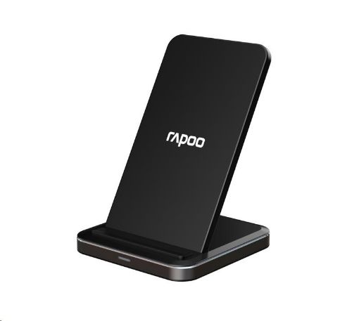 Obrázek RAPOO bezdrátový nabíjecí stojánek XC220, adaptér, stříbrná/černá