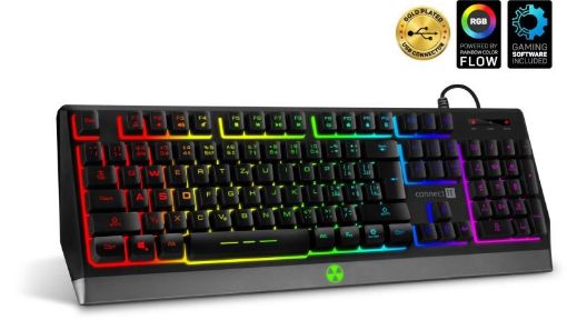Obrázek CONNECT IT herní klávesnice BATTLE RGB, CZ+SK, černá