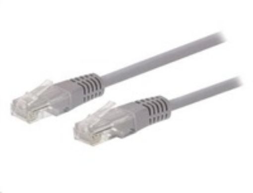 Obrázek C-TECH kabel patchcord Cat5e, UTP, šedý, 10m
