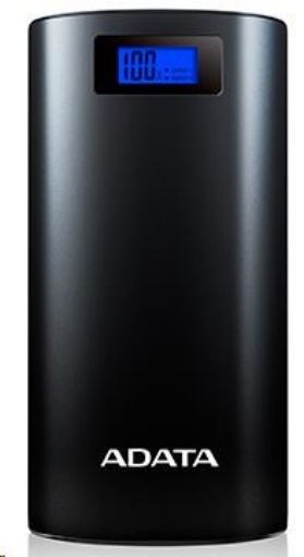 Obrázek ADATA PowerBank P20000D - externí baterie pro mobil/tablet 20000mAh, 2,1A, černá