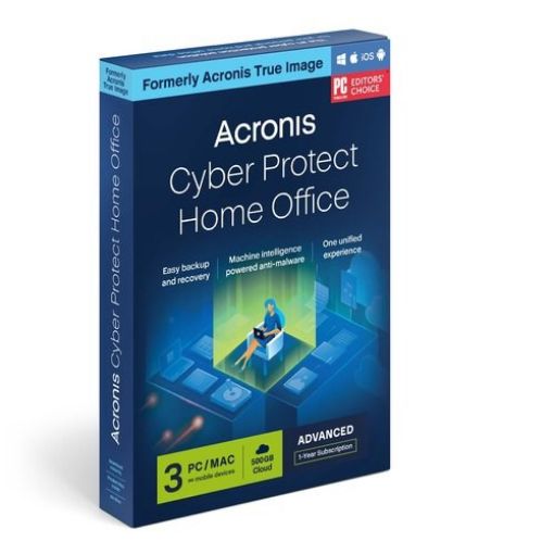 Obrázek Acronis Cyber Protect Home Office Advanced Subscription 3 Computers + 500 GB Acronis Cloud Storage - 1 year subscription
