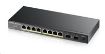 Obrázek Zyxel GS1100-10HP 10-port Desktop Gigabit Ethernet PoE Switch, 8x gigabit PoE RJ45, 2x SFP, 130W Poe budget