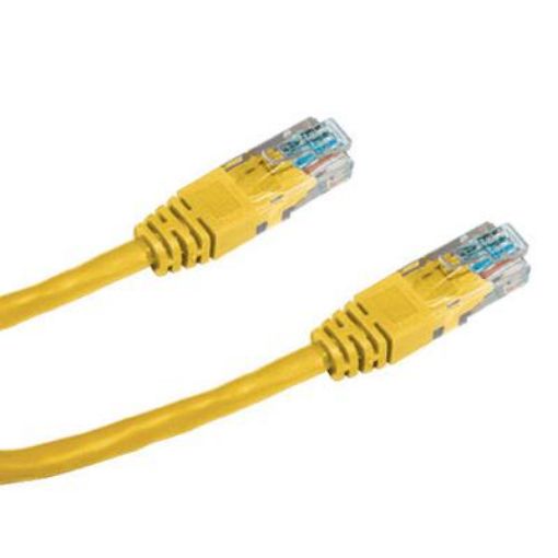 Obrázek Patch cord UTP CAT6 0,25m žlutý