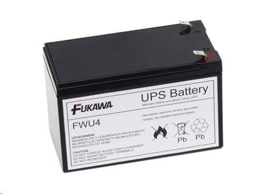 Obrázek Baterie - FUKAWA FWU-4 náhradní baterie za RBC4 (12V12Ah)
