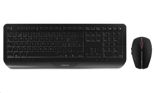 Obrázek CHERRY set klávesnice + myš GENTIX DESKTOP/ bezdrátový/ USB/ černá/ CZ+SK layout