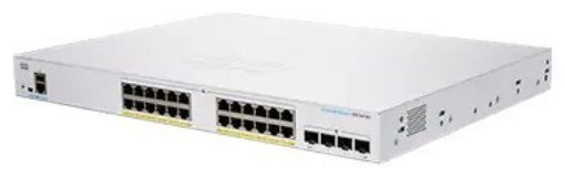 Obrázek Cisco switch CBS350-24P-4G, 24xGbE RJ45, 4xSFP, PoE+, 195W