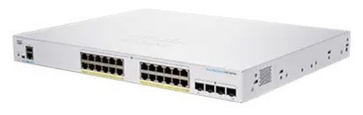 Obrázek Cisco switch CBS250-24PP-4G, 24xGbE RJ45, 4xSFP, PoE+, 100W