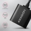 Obrázek AXAGON ADA-12, USB 2.0 - externí zvuková karta, 48kHz/16-bit stereo, kovová, kabel USB-A 15 cm