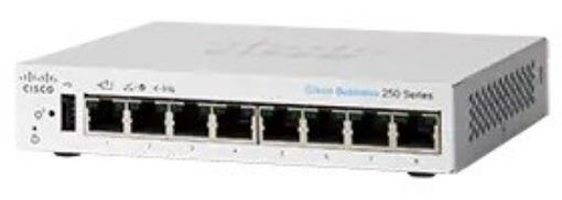 Obrázek Cisco switch CBS250-8T-D, 8xGbE RJ45, fanless