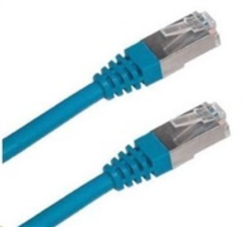 Obrázek XtendLan patch kabel Cat6A, S-FTP - 0,25m, modrý