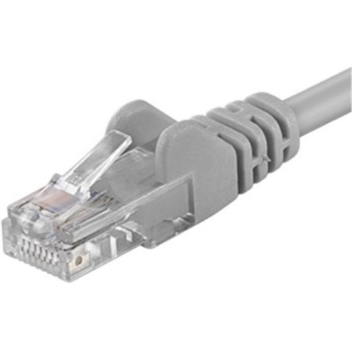 Obrázek PremiumCord Patch kabel UTP RJ45-RJ45 CAT6 0.1m šedá