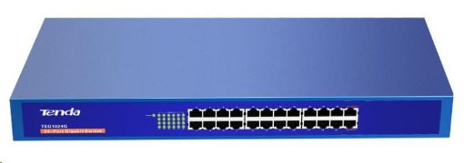 Obrázek Tenda TEG1024G 24-Port Gigabit Ethernet Switch, 10/100/1000 Mb/s, Rackmount