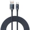 Obrázek Baseus Crystal Shine Series nabíjecí / datový kabel USB-A / USB-C 100W 2m, černá