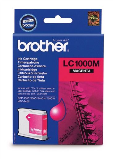 Obrázek BROTHER INK LC-1000M magenta (EW*) cca 400