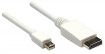 Obrázek MANHATTAN kabel Mini DisplayPort Male to DisplayPort Male, 2 m, White