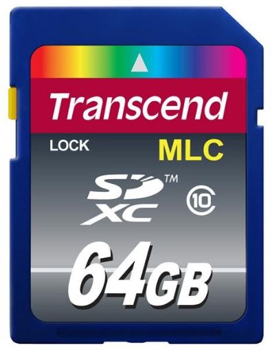 Obrázek TRANSCEND Industrial SDXC Class 10 Card 64GB (MLC)