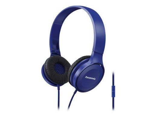 Obrázek Panasonic stereo sluchátka RP-HF100ME-A, 3,5 mm jack, modrá