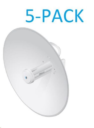 Obrázek UBNT airMAX PowerBeam5 AC 2x25dBi Gen2, 5-PACK [400mm, Client/AP, 5GHz, airMAX ac, 10/100/1000 Ethernet]