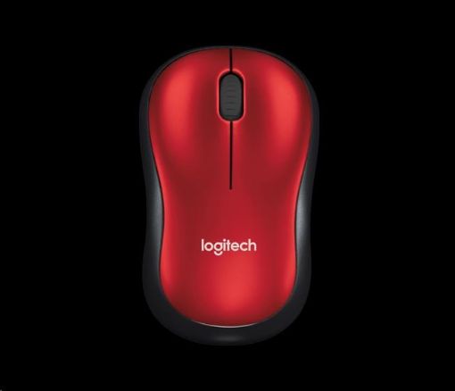 Obrázek Logitech Wireless Mouse M185, red