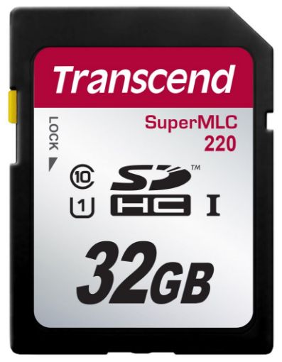 Obrázek TRANSCEND Industrial SDHC220 UHS-I U1 Card 32GB (Super MLC)