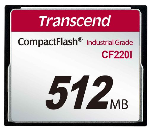 Obrázek TRANSCEND Industrial Compact Flash Card CF220I 512MB, SLC (UDMA5)