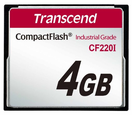 Obrázek TRANSCEND Industrial Compact Flash Card CF220I 4GB, SLC (UDMA5)