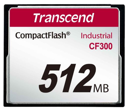 Obrázek TRANSCEND Industrial Compact Flash Card CF300 512MB, SLC (300X, UDMA5, TYPE I)