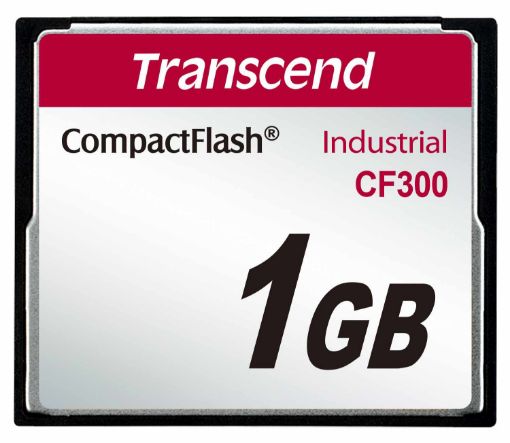 Obrázek TRANSCEND Industrial Compact Flash Card CF300 1GB, SLC (300X, UDMA5, TYPE I)