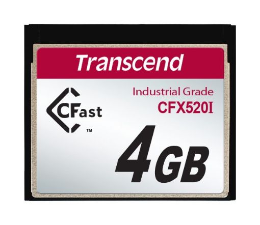 Obrázek TRANSCEND Industrial Compact Flash Card CFX520I 4GB, CFast 1.1, SATA2, SLC