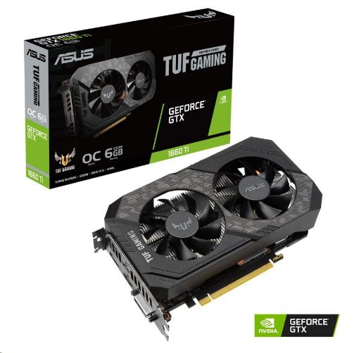 Obrázek ASUS VGA NVIDIA GeForce TUF Gaming GTX 1660 Ti EVO OC Edition 6GB GDDR6, GTX 1660Ti, 6GB GDDR6, 1xDP, 2xHDMI, 1xDVI