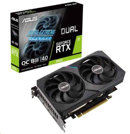 Obrázek ASUS VGA NVIDIA GeForce Dual RTX 3050 OC Edition 8GB, RTX 3050, 8GB GDDR6, 3xDP, 1xHDMI