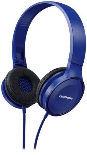 Obrázek Panasonic stereo sluchátka RP-HF100E-A, 3,5 mm jack, modrá