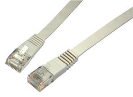 Obrázek Patch kabel plochý CAT5E UTP LSOH 0,5m šedý