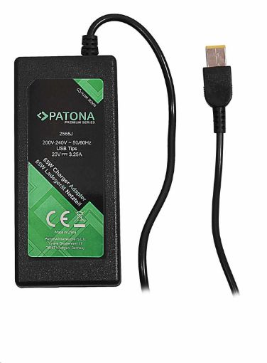 Obrázek PATONA napájecí adaptér k ntb/ 20V/3,25A 65W/ Slim tip IBM/LENOVO PREMIUM