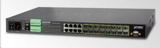 Obrázek Planet MGSW-24160F Metro switch 16x SFP (DDM), 8x1000Base-x, AC+DC, DI/O, SNMPv3, IGMPv3, IPv6