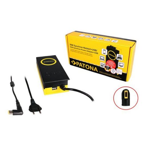 Obrázek Patona Adaptér 20V Slim Tip 90W/4,74A+výstup USB