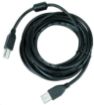 Obrázek Kabel USB 2.0 A-B propojovací 3m Premium (černý, ferit, zlacené kontakty) GEMBIRD 