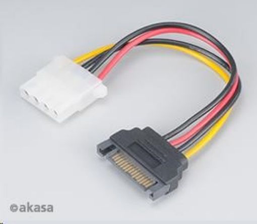 Obrázek Akasa Adaptér SATA na 4pin Molex - 15 cm