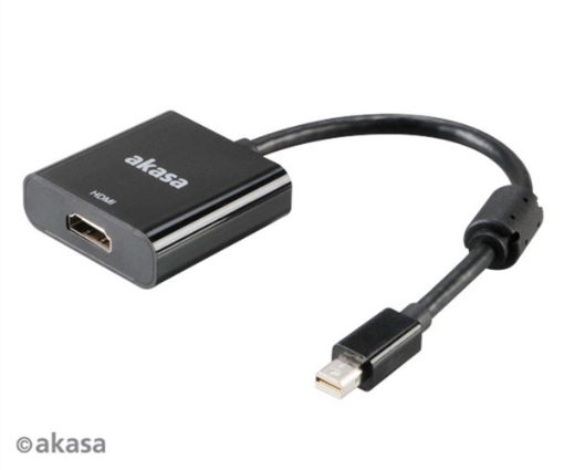 Obrázek AKASA - adaptér miniDP na HDMI aktivní - 20 cm